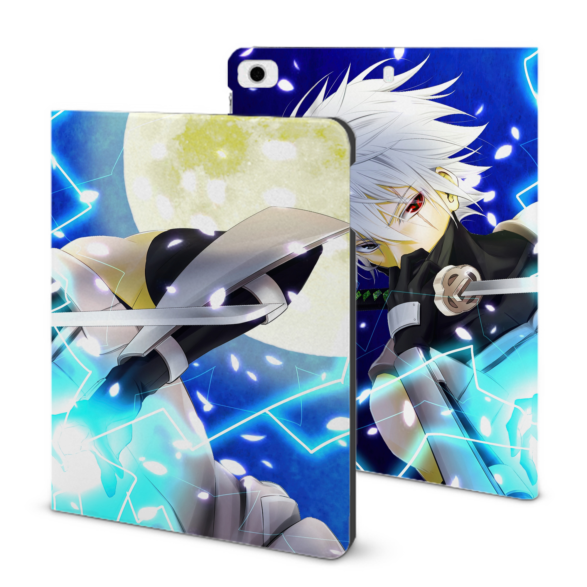 （画像用） NARUTO -ナルト- NARUTO -ナルト- 疾風伝 IPad ケース ブック型 PUレザー TPU 耐衝撃 軽量 薄型 ペン収納なし 全面保護 IPad 各モデル対応